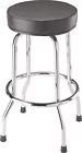 Compact Chrome Swivel Bar Stool -