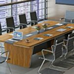 Custom-made modern Conference Desk Meeting with chairs 6