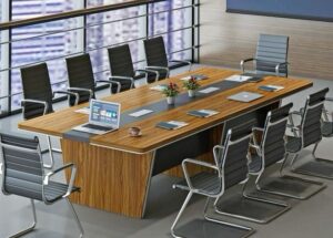 Custom-made modern Conference Desk Meeting with chairs 6