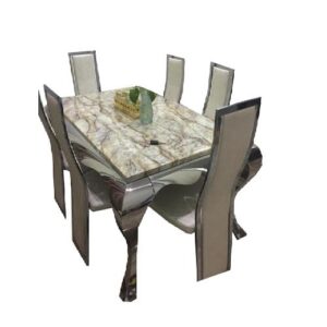 Exclusive Marble Dining With 6 Chairs