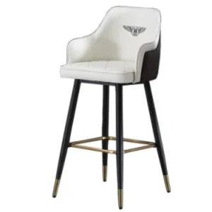 Luxury Bar Stool with Back and Armrest Rotatable