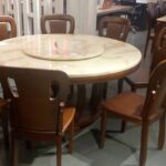 Luxury Marble 8 Seater Table Set for Dining Room