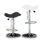 MODERN LEATHER BARSTOOL ADJUSTABLE SWIVEL - ADJUSTING HEIGHT BAR STOOL TWO COLOURS