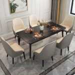 Marble Top 6 Sitter Dining Table Set