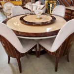 Mother of Pearl Round Table Set