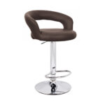 NEW MODERN BARSTOOL - ADJUSTABLE BAR STOOL CHAIR - ADJUSTING HEIGHT HALO LEATHER