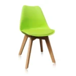 Nordic Dining Chair With Wood Legs