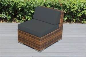 Outdoor Patio Wicker and Rattan Furniture - Armless Chair