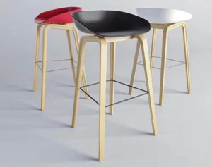 Plastic gold Bar stools different colours