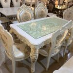 Royal white 6 sitter Dining Table Set