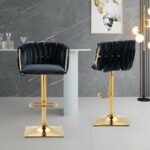 quality bar stool black and gold