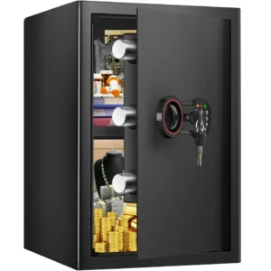 2.8 Cub Large Home Safe Fireproof Waterproof, Steel Home Security Safe Box with key