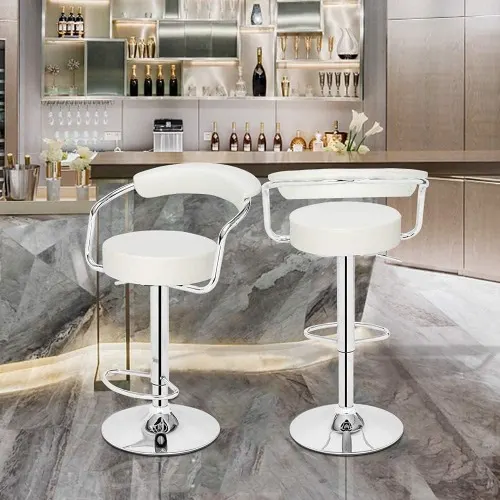 Adjustable 360° Set Of 2 Bar Stool - Image 3