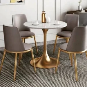 4 Seater Gold Tulip Leilani Dining Table