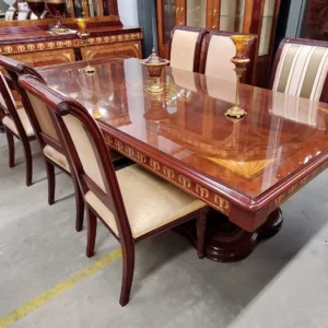 Inlaid Dining table Set 6 Seater