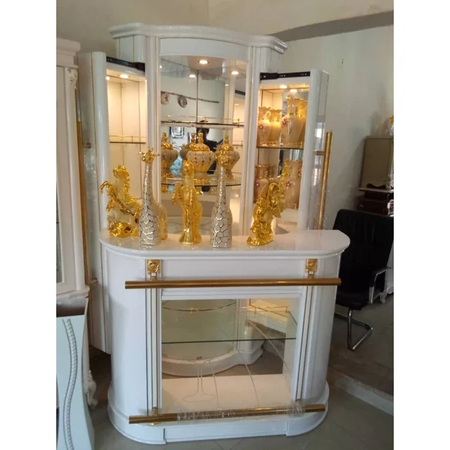 Complete Set Of Wine Bar- Brown & White - Image 3