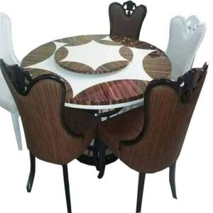 4 Seater Gold Tulip Leilani Dining Table