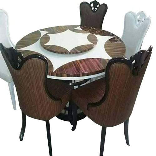 4 Seater Gold Tulip Leilani Dining Table - Image 2
