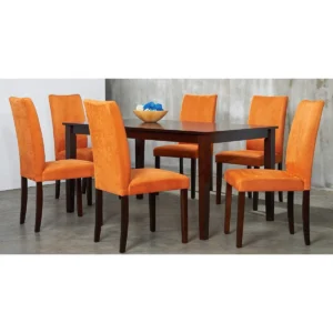 6 Seater Orange Dining Set