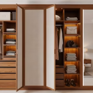 Wardrobe With Racks